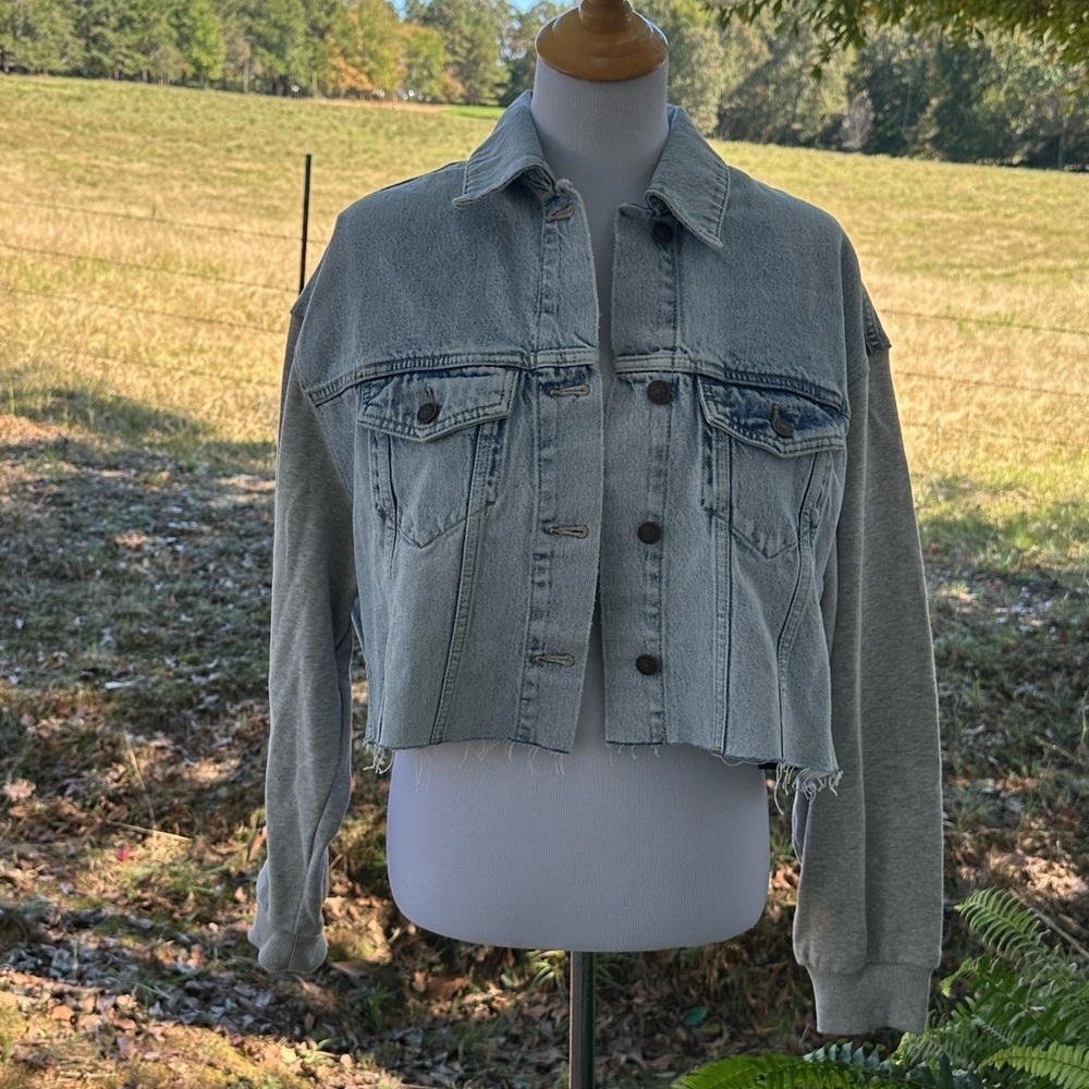 All Saints Light Blue Denim Shirt